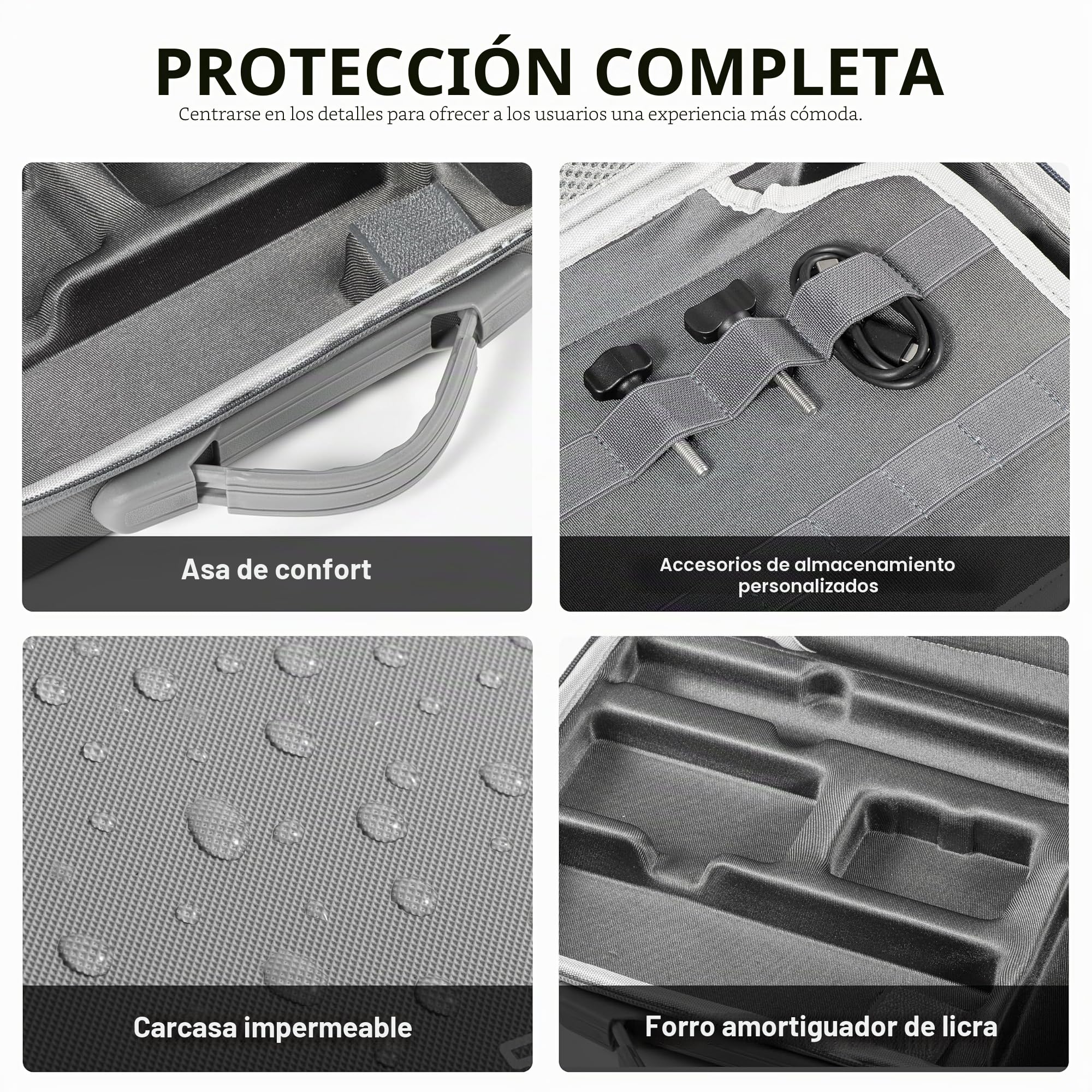 Tomat Action 5 Pro - Funda de transporte portátil para DJI Osmo Action 5 pro/4/3 Adventure Combo Accesorios para DJI MIC 2 / Mango de carga multifuncional