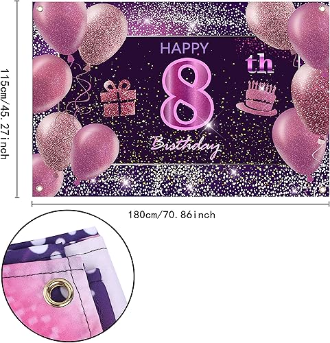 Vista 131 de IMISI Decoraciones de cumpleaños número 19 para niñas, pancarta rosa de feliz cumpleaños para telón de fondo de fiesta