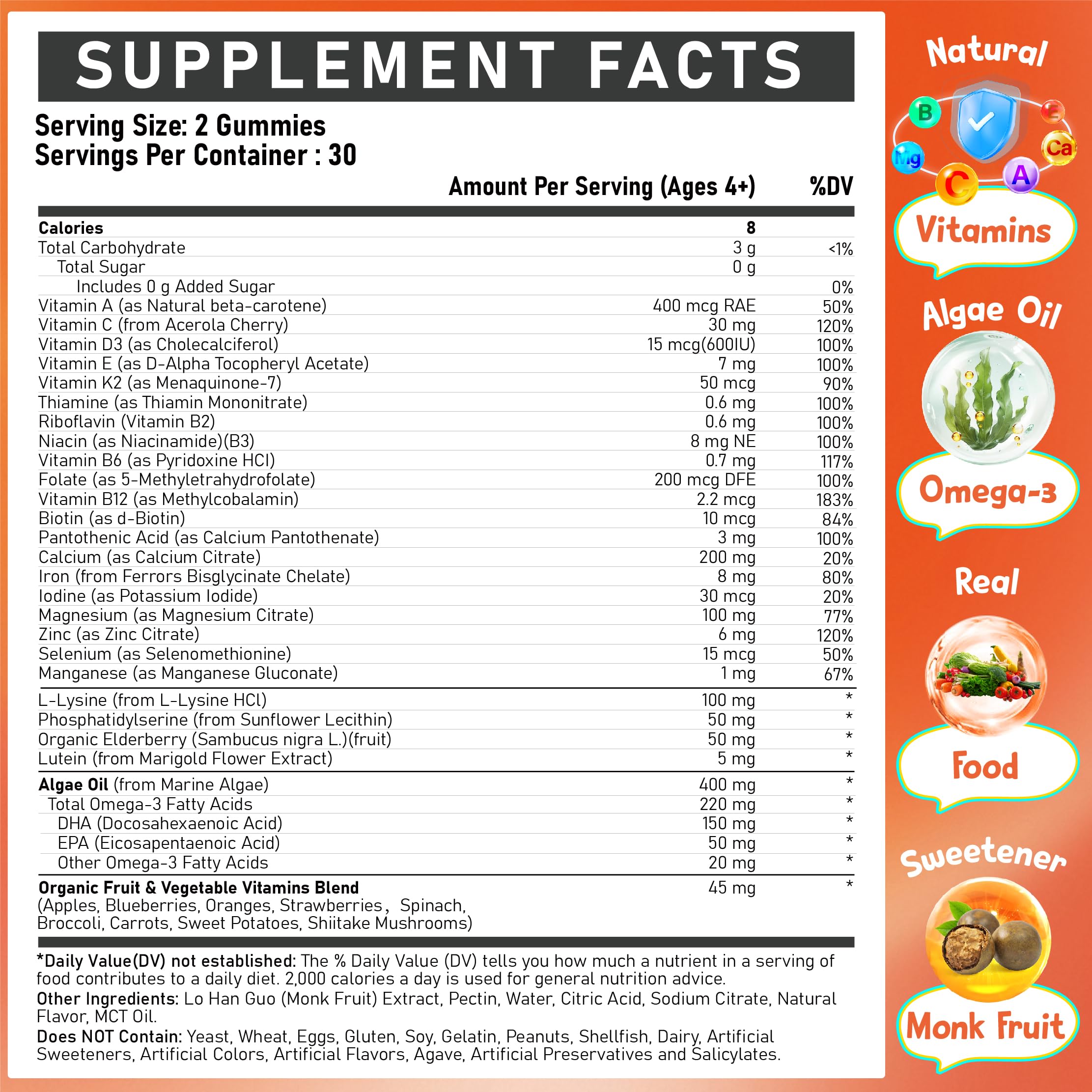 Kids Multivitamin Gummies - Methylated Vitamins Gummy — Amazon image 2
