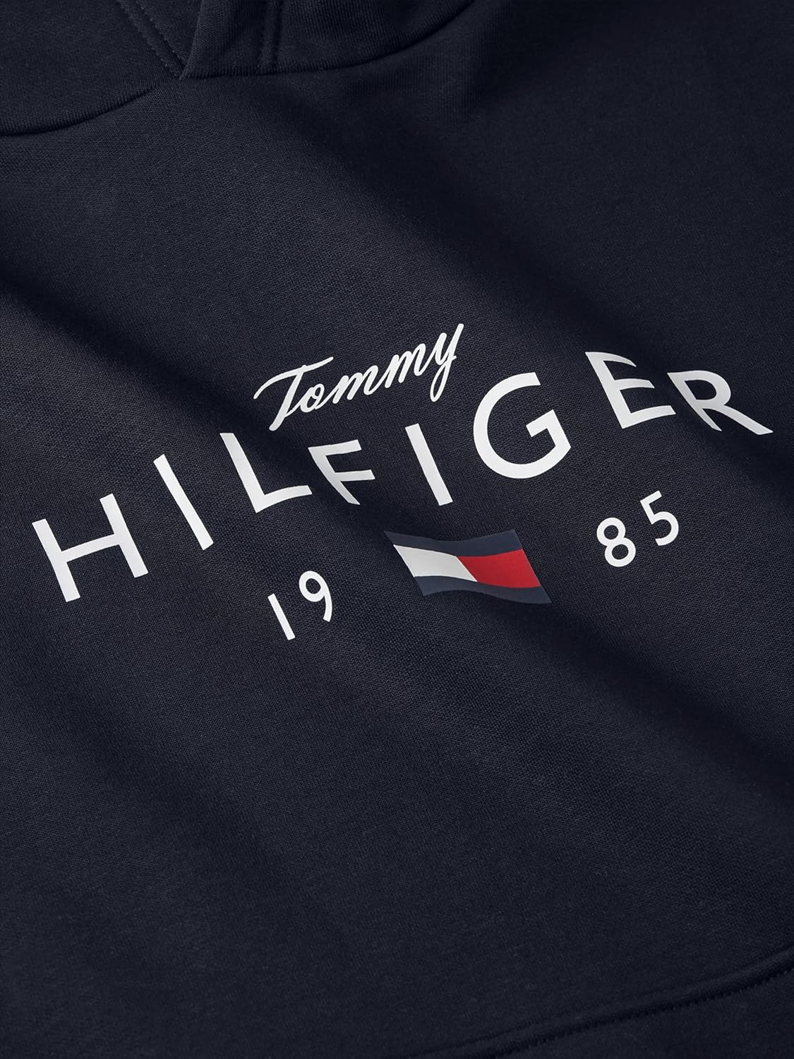 Tommy Hilfiger mens Medium Weight Cotton Hoodie Sweatshirt With Printed Logo and Drawstring - Image 5