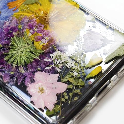 Miniatura 3 de Pressed flower foral Phone cases cover for Google Pixel 6A skin cover case, Clear Bumper protective Soft silicone rigid back, (For Pixel 6A)