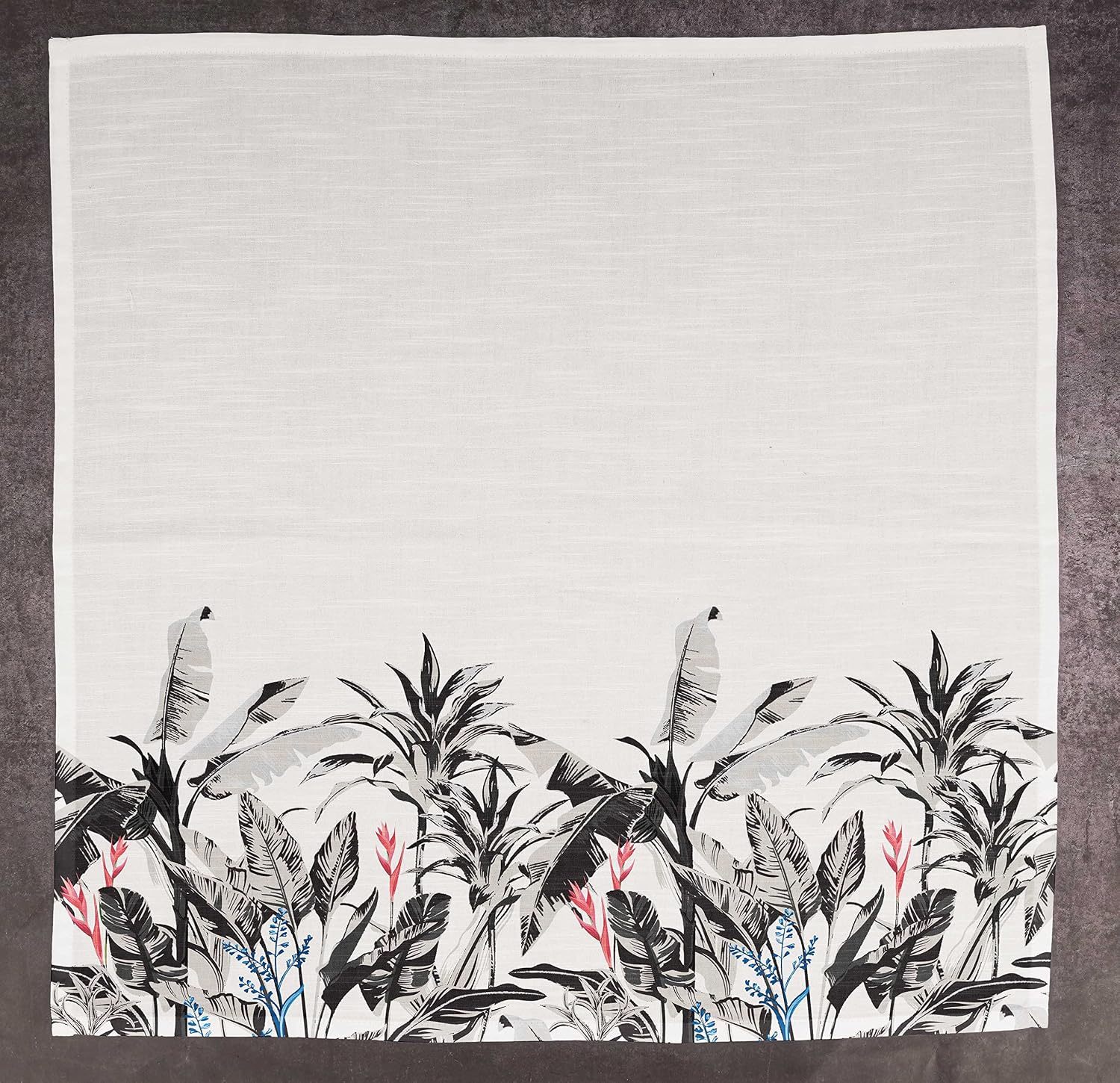 Luxury Collection Dinner Table Linen Decor Cotton Napkin Printed Fabric Reusable Napkins Set of 12, 20 X 20 - Tropical Trees