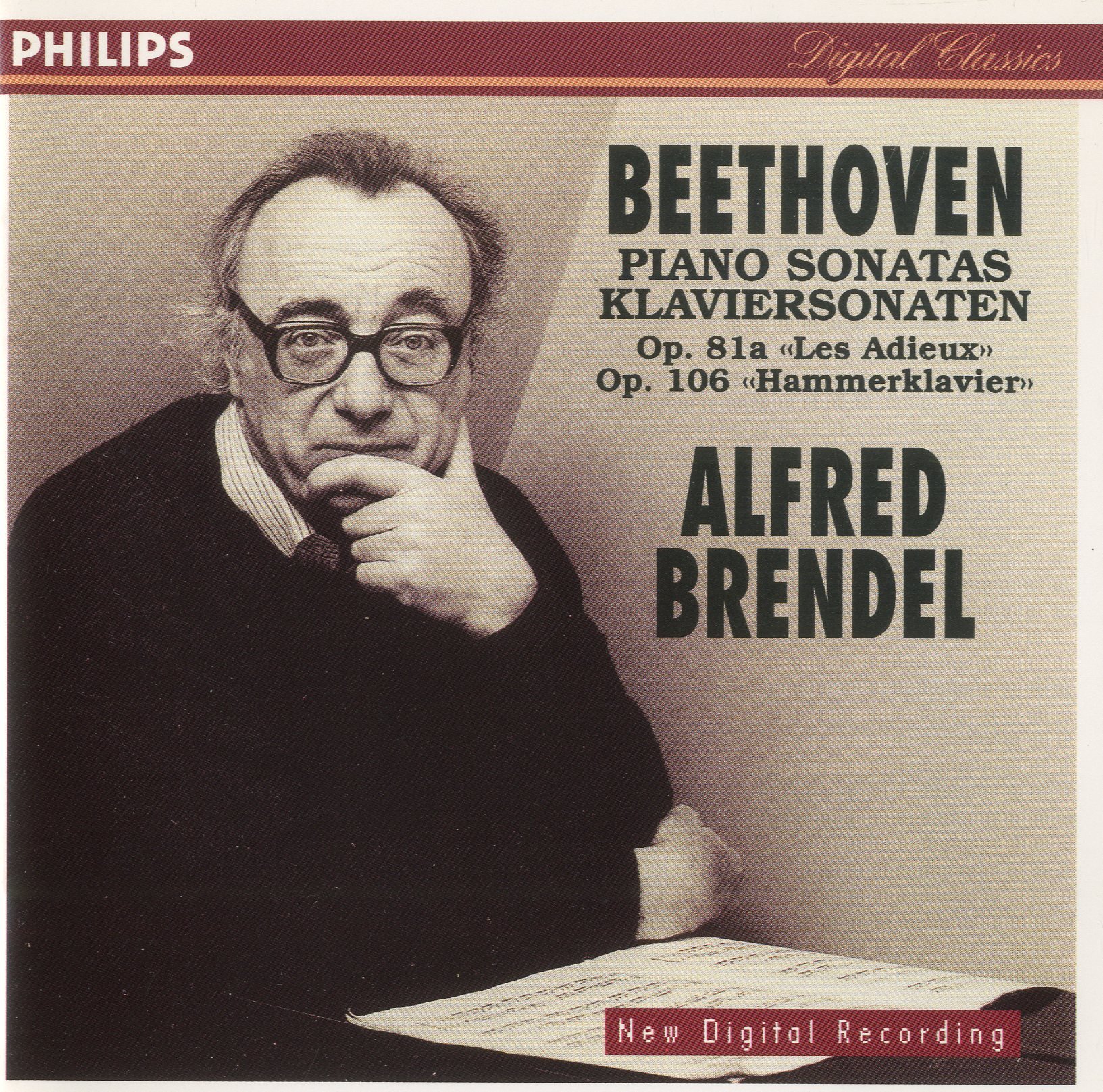 Piano Sonatas Opus 81 & 106 Beethoven / Brendel; Brendel, Alfred; Beethoven, L V and Brendel, Alfred Dpnoo