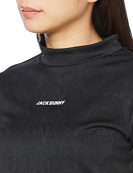 ジャックバニー　半袖　モックネック　シャツ　レディース　黒　サイズ0 美品 ミニワッフル モックネック半袖シャツ レディス(半袖シャツ