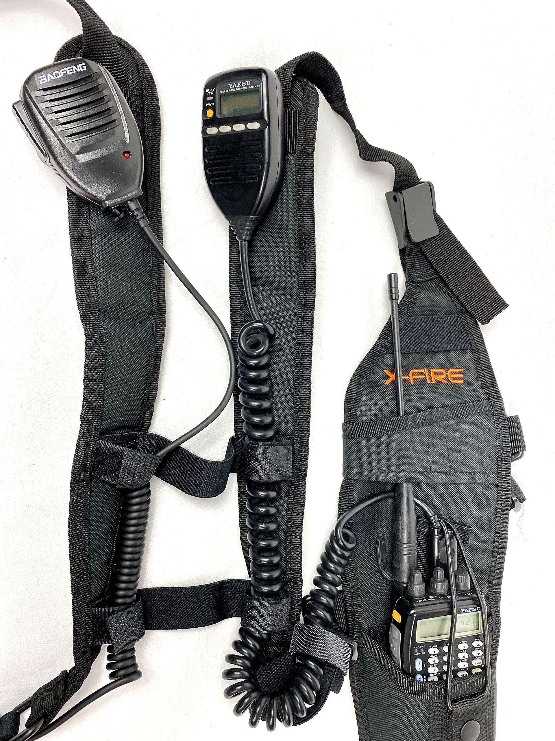 Buy XFIRE® Radio Vest Universal Holder Rig for Portable TwoWay Radios Online at desertcart Norway