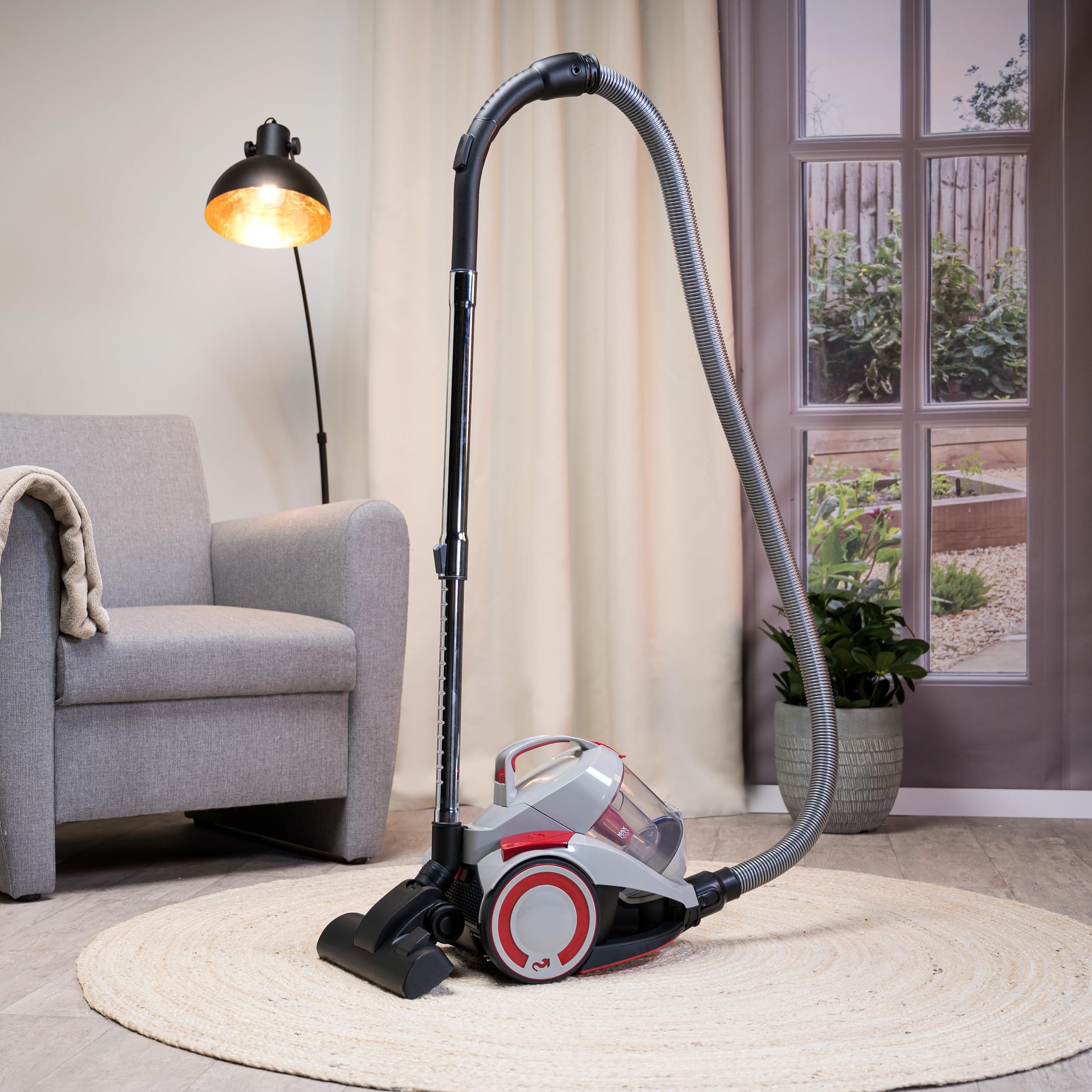 Dirt Devil Aspirateur DD2502 700 W Filtre HEPA 12, brosse combinée, buse coins-parquet, réservoir 1,8 l