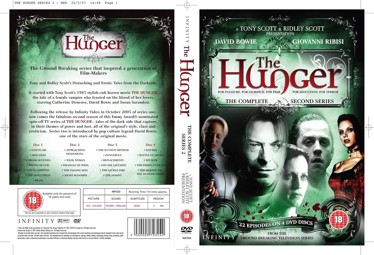 The Hunger Series 2 David Bowie, Brooke Smith, Glenn Plummer