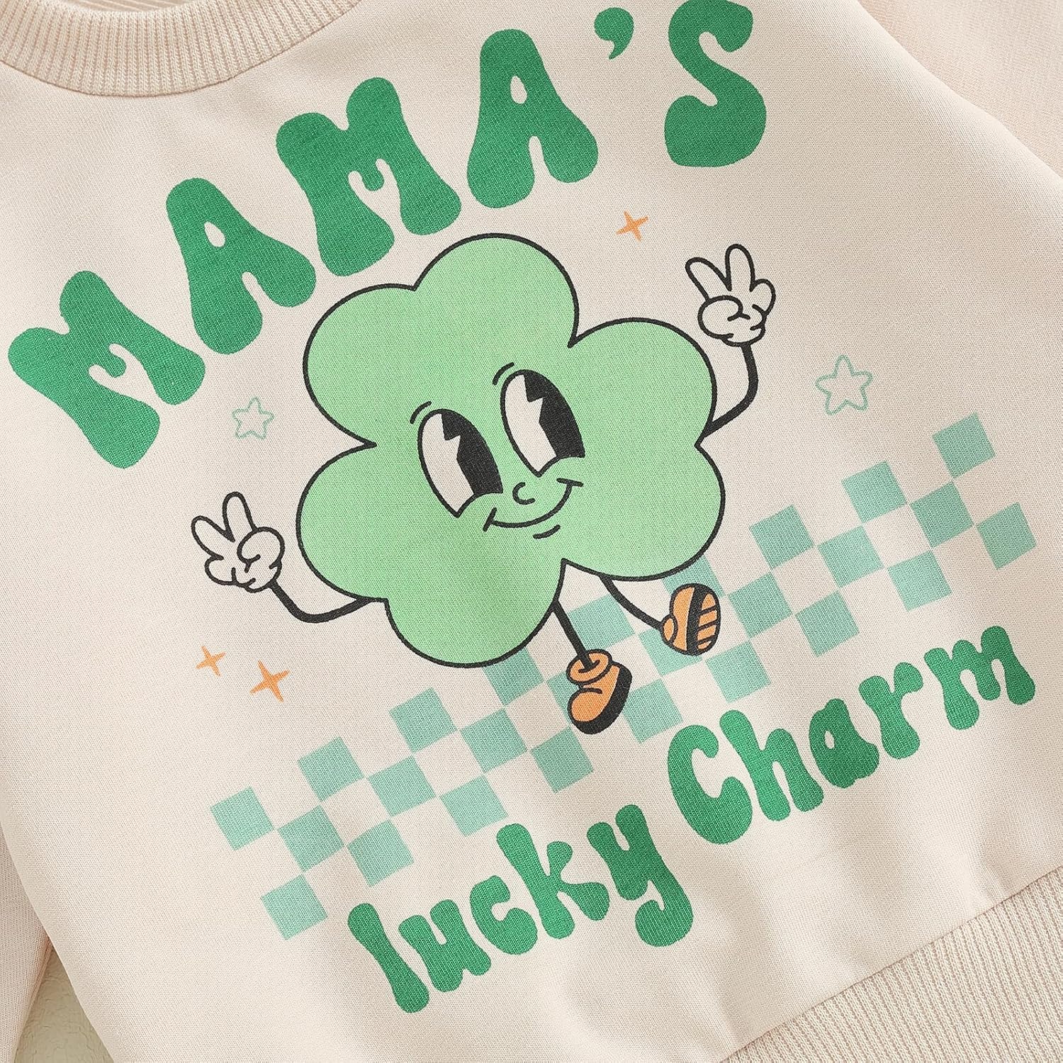 Toddler Baby Boy St. Patrick's Day Outfit Mama's Lucky Charm Sweatshirt and Jogger Pants Set Irish Outfit - Image 4