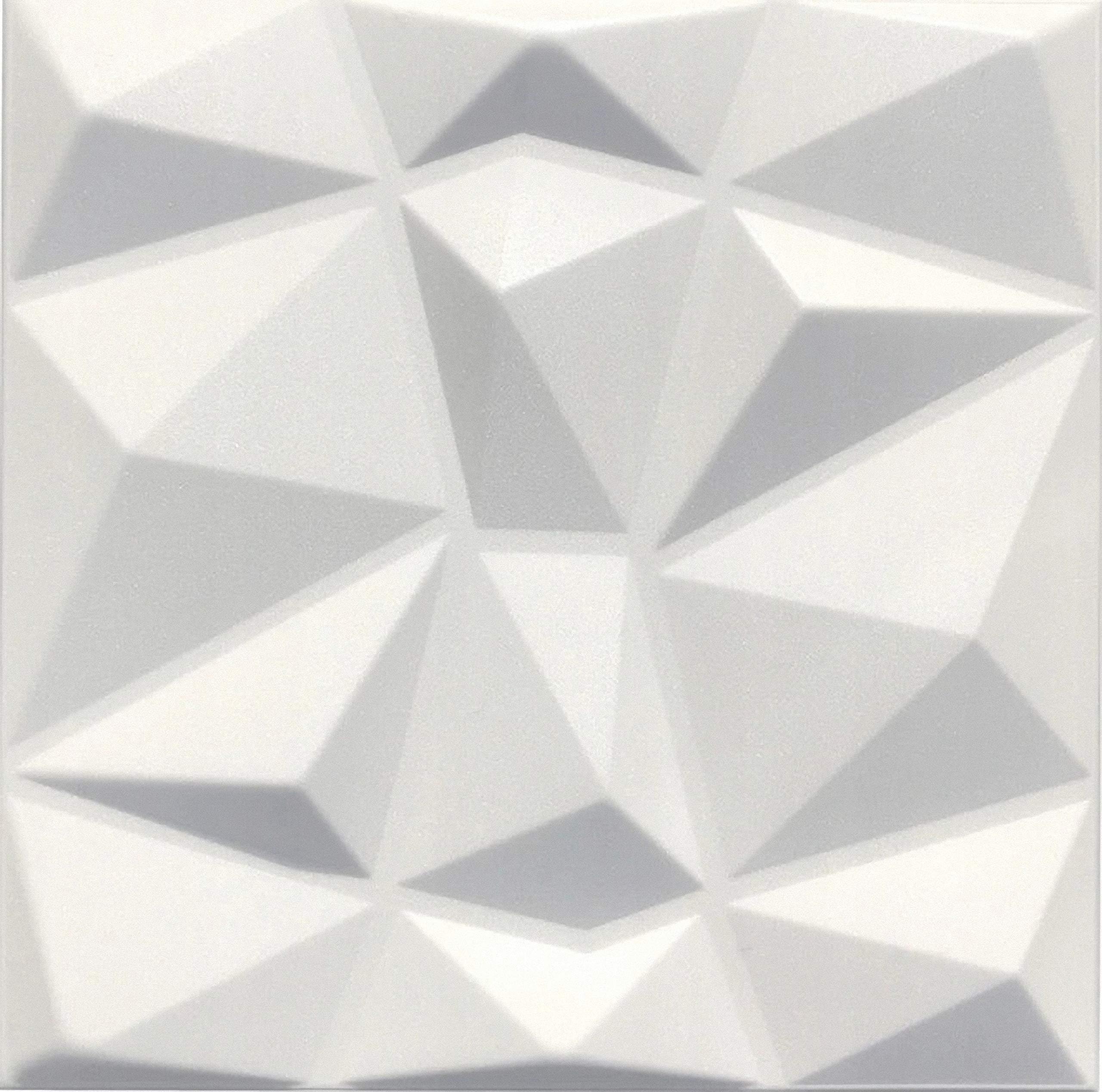 Topceilingtiles 3D Decorative Interior Wall Panels-3D Wall Boards-3D Wall Cladding-Diamond (40 pcs / 10 sqm)
