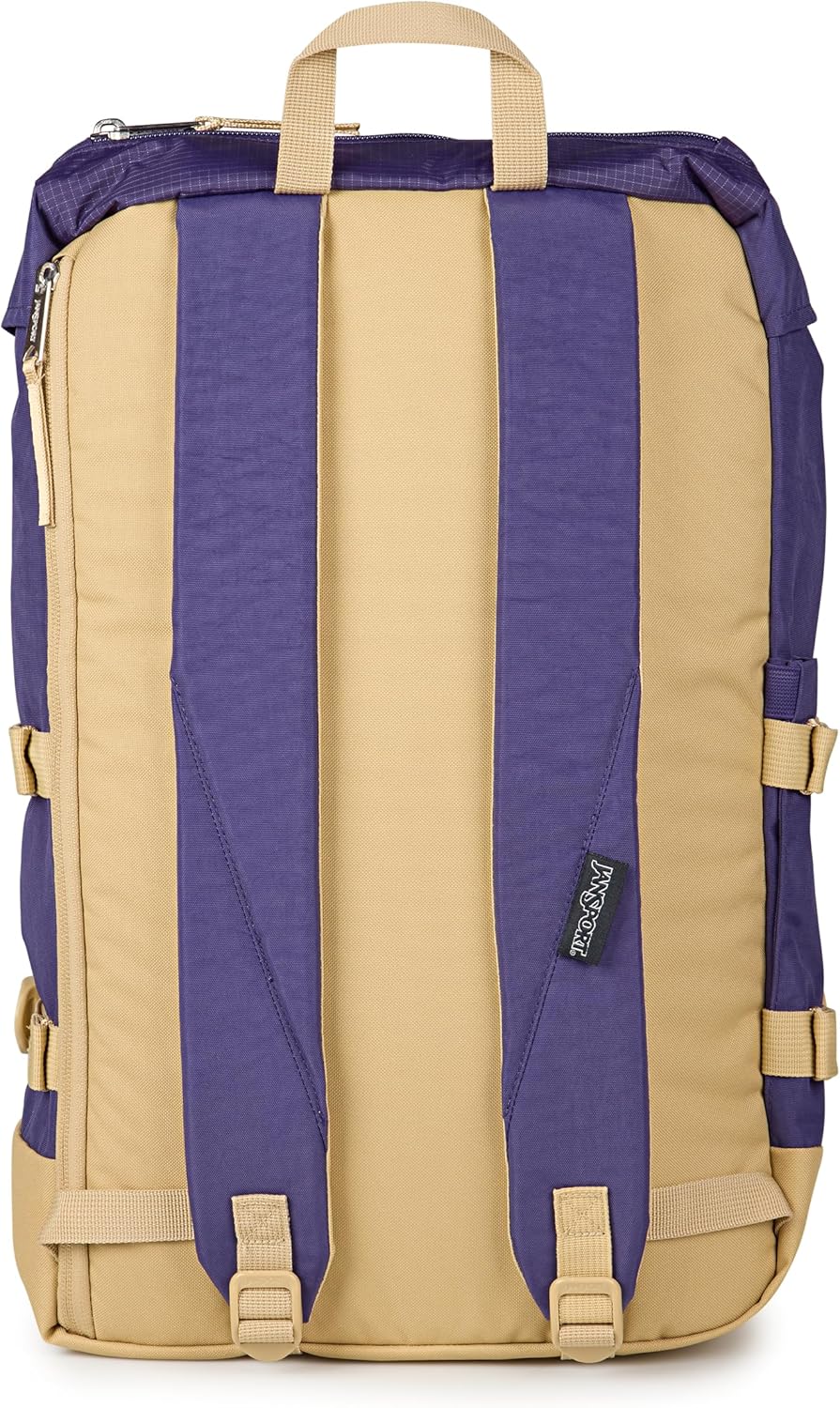 JanSport Skip Pack Backpack – 28L Capacity, Fits 13.5in Laptop, Large Main Compartment, Side Water Bottle Pocket – Ideal for Work & Travel, Amethyst Angst