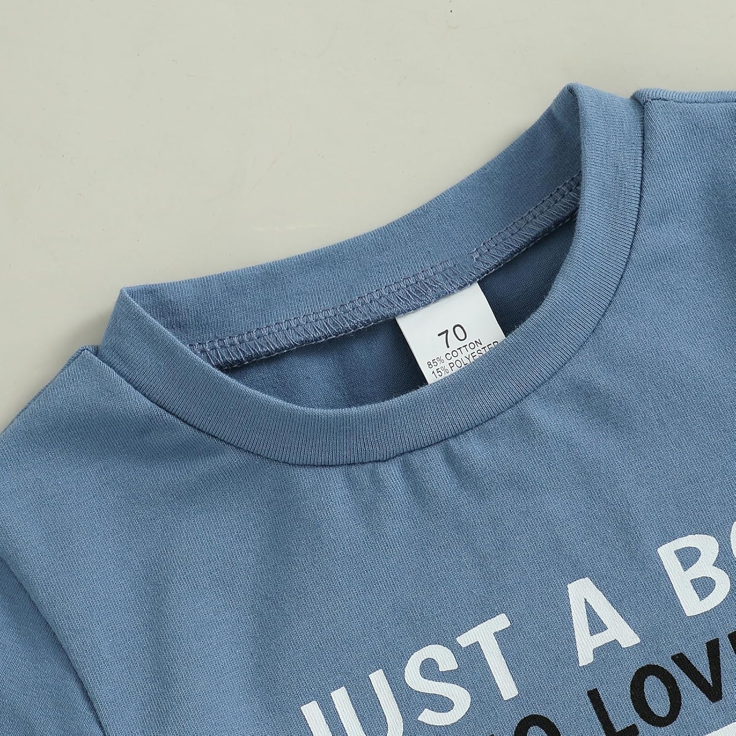 WZTYYDS Toddler Baby Boy Summer Clothes Tractor Letter Print Short Sleeve T-shirt Tops Casual Shorts 2 Piece Outfit - Image 4