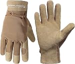 Work Gloves for Women and Ladies, Leather Gardening Gloves Flexible Mechanic Working Gloves