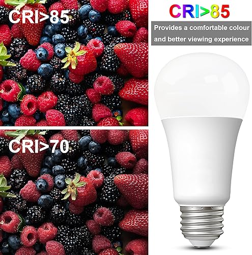 Miniatura 4 de Bombillas LED de luz diurna 15 W: bombilla equivalente a 1600 Lm 100 W E26 Edison Base de tornillo súper brillante 5000K Bombilla LED A19 15W para