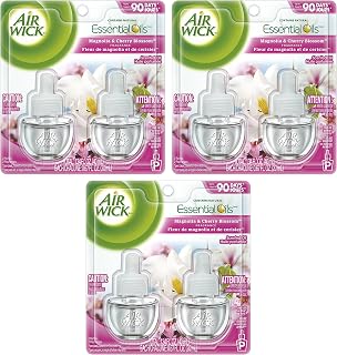 Air Wick Scented Oil White Lilac, Magnolia & Cherry Blossom Twin Refill (2X.67) oz (Pack of 3)