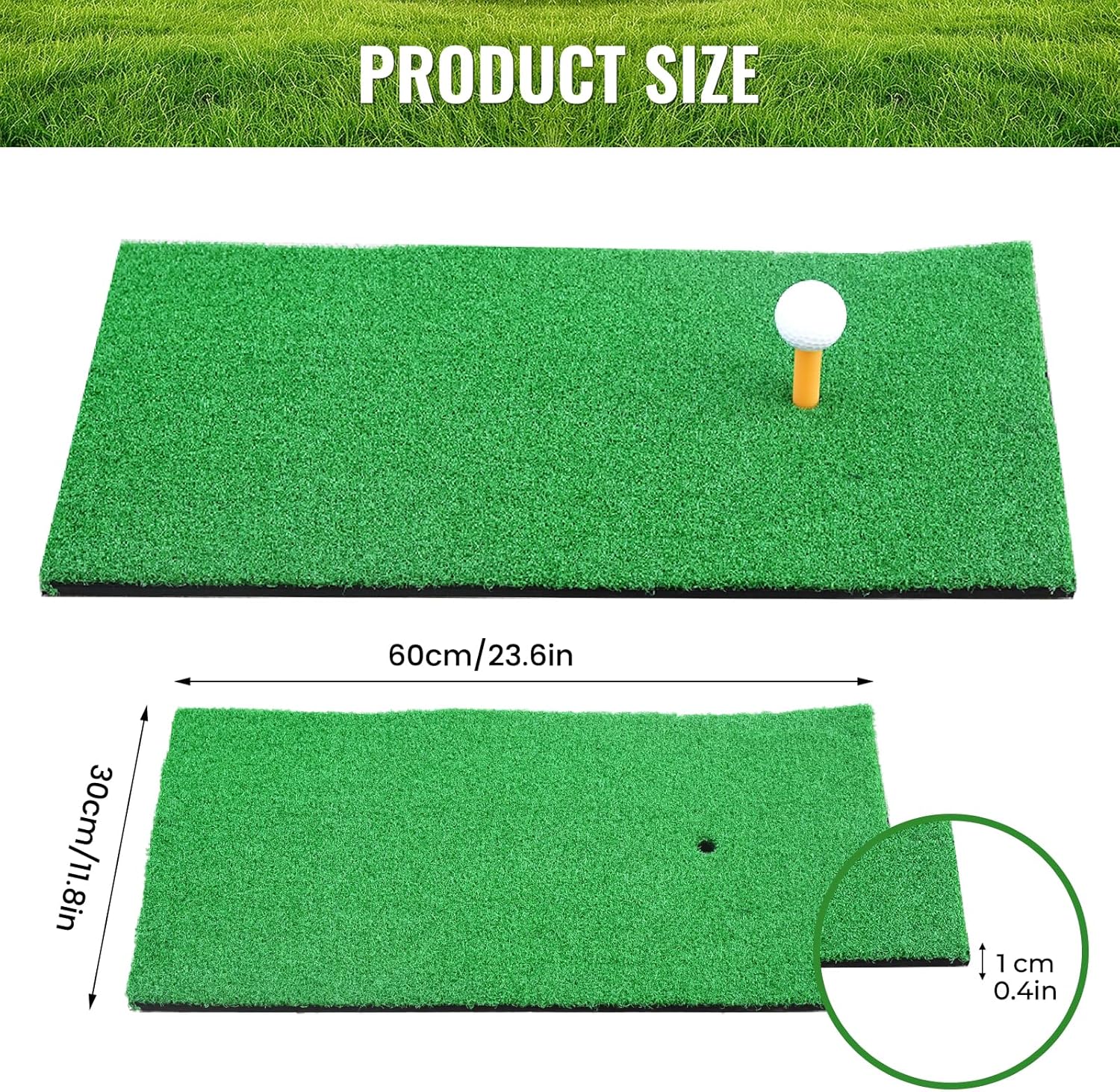 10x7ft Golf Practice Net, All-in-One Golf Practice Set: Driving Net with Mat, Target, Tee & Bag for Backyard Drills, Indoor Training