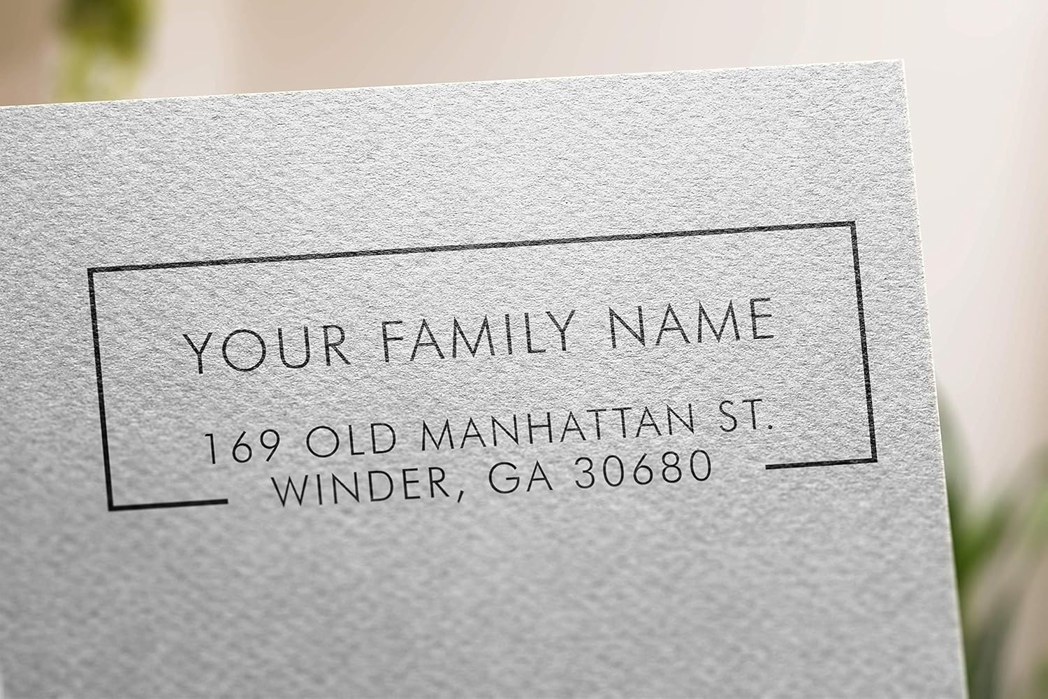 Elegant Address Stamp Custom Self-Inking Return Address Mail 4 Lines Custom Address Stamper Elegant Wedding Personalized Gift. Perfect Size for Mail Envelopes. Black Red Blue Purple Ink Address Stamp