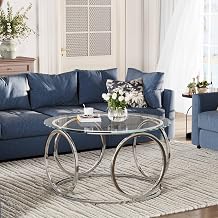32" Clear Tempered Glass Round Coffee Table