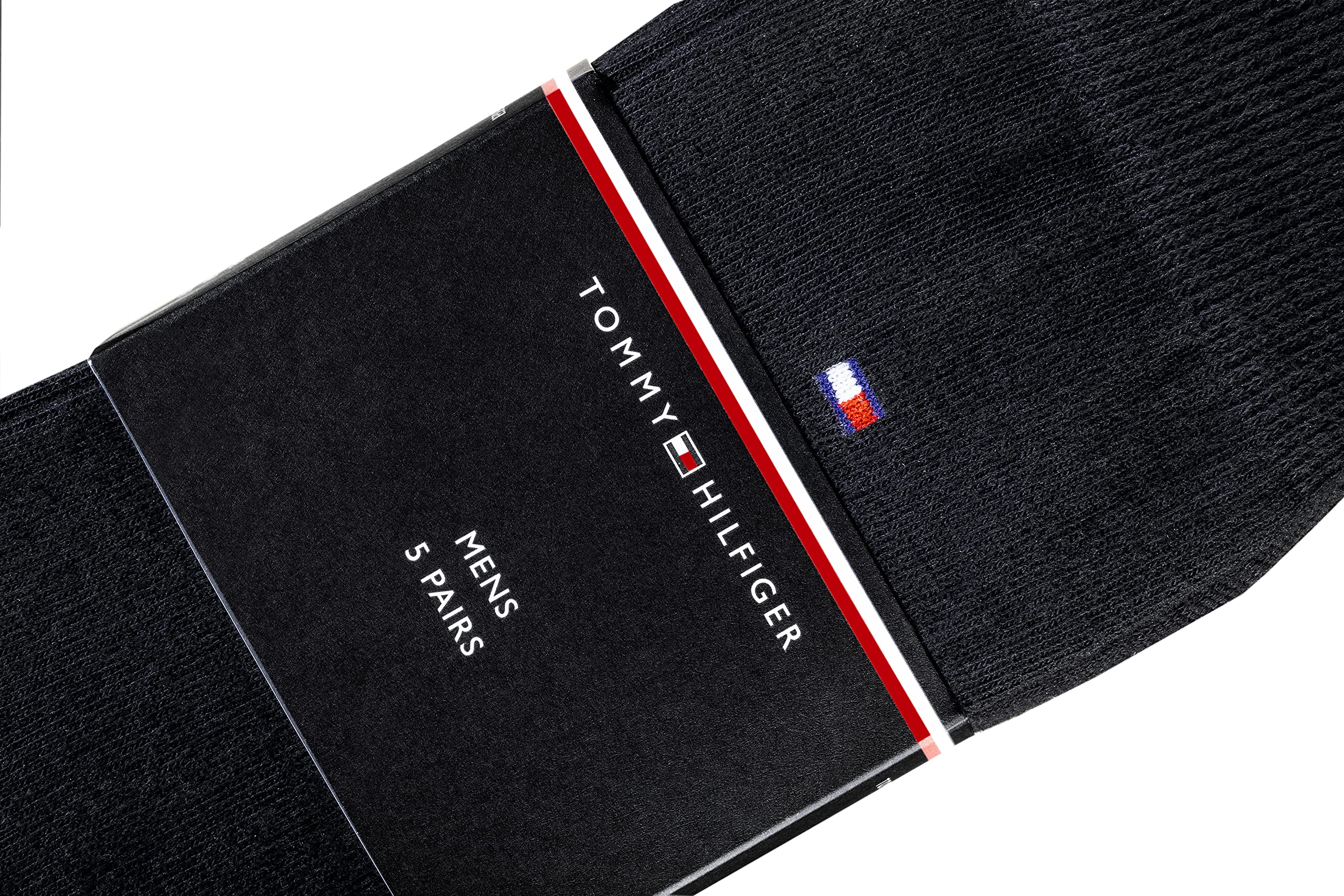 Tommy Hilfiger Calcetines para hombre, 5 pares, clásicos, informales, de negocios