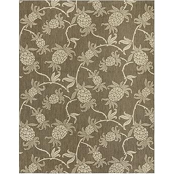 Gertmenian Indoor/Outdoor Kona Coast by Reyn Spooner Runner Rug - 2x6 Runner, Stain & UV Resistant, Ideal for Deck, Patio, Poolside Rooms - Hawaii Abstract Tile, Red, 46667