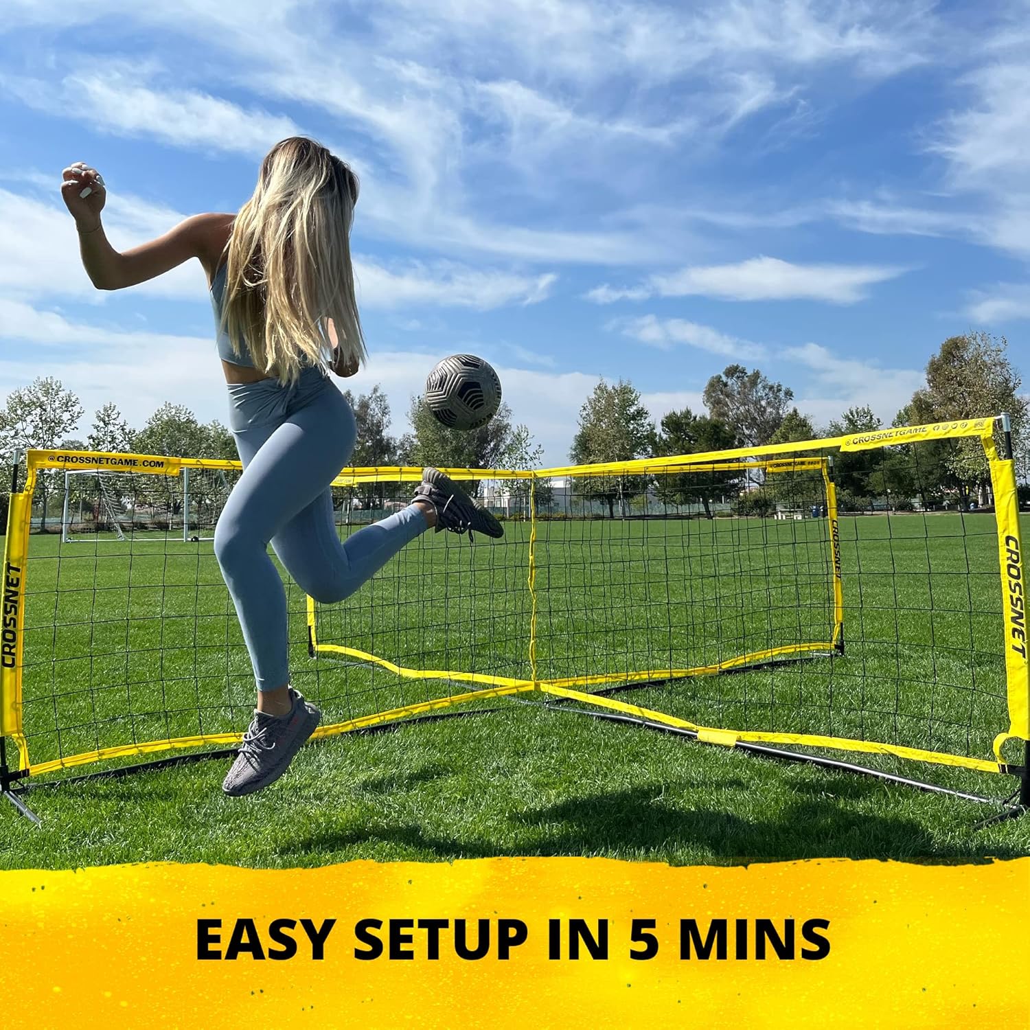 CROSSNET FloormarX 1461857 Galvanized Steel Soccer