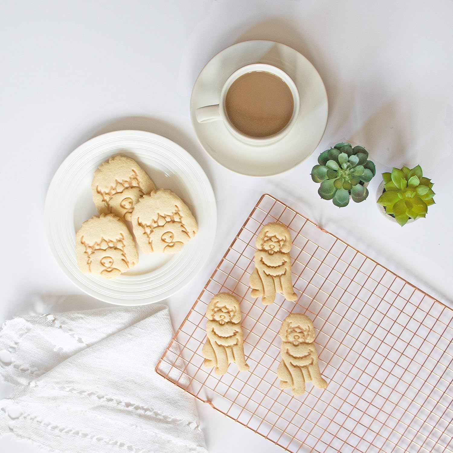 Set of 2 Goldendoodle cookie cutters, 2 pieces - Bakerlogy