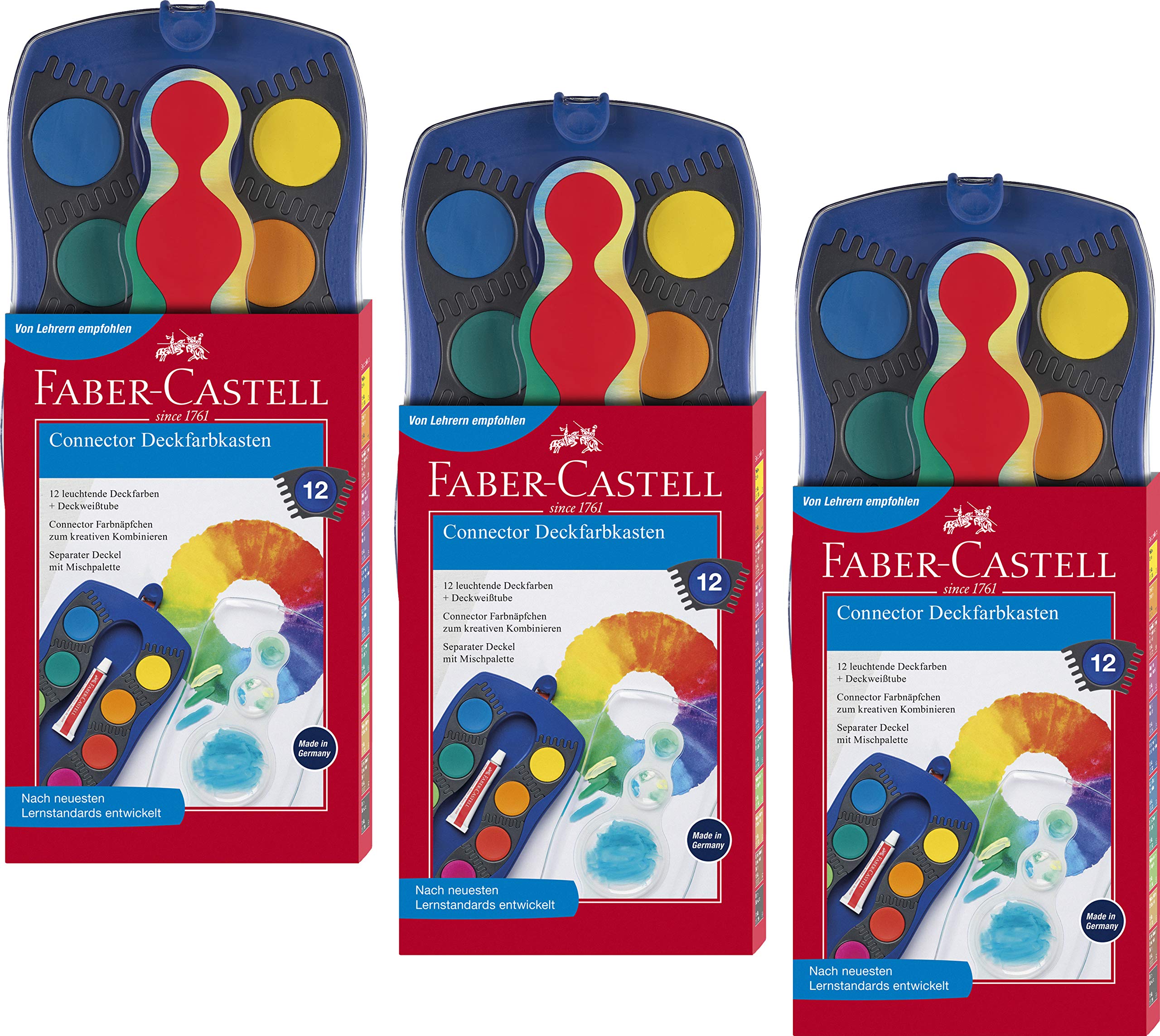 Faber-Castell Malset blau: 3x FC12 blau
