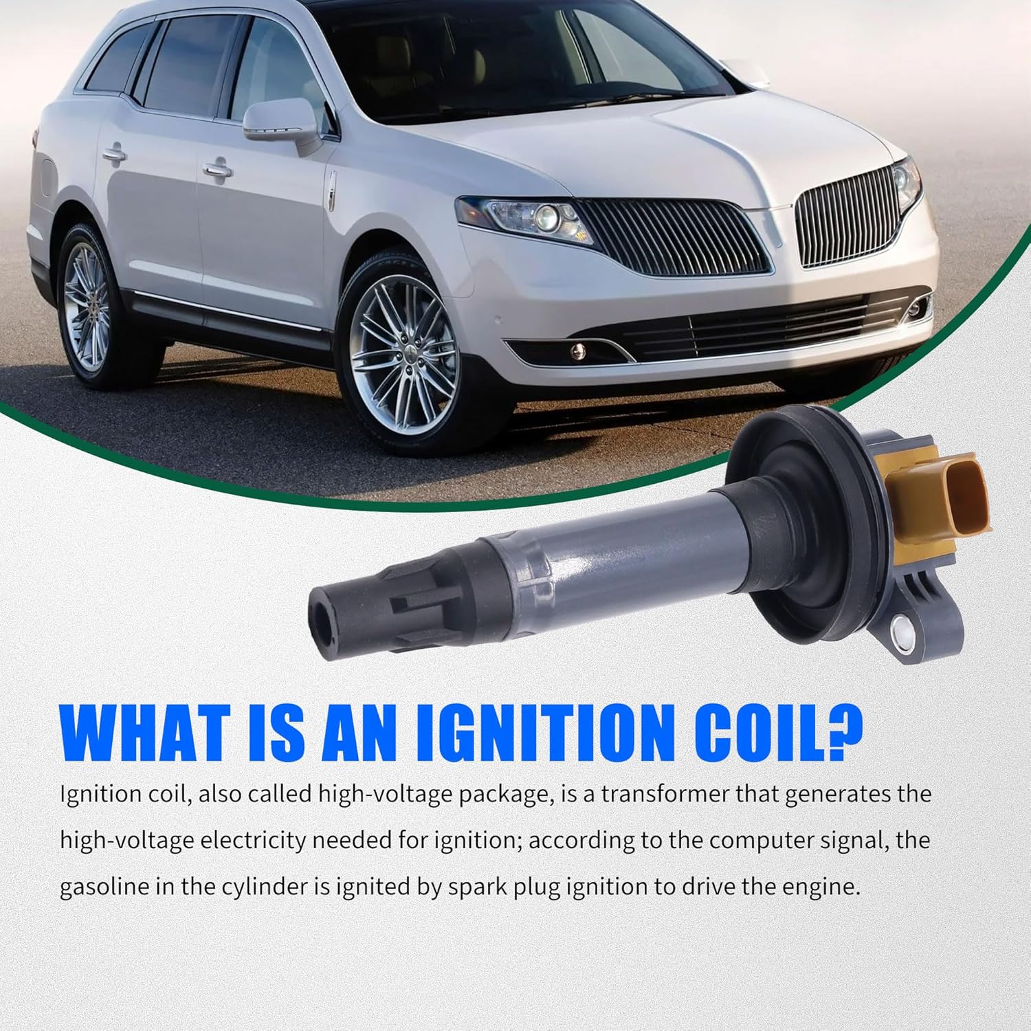 Ignition Coil Pack UF646 Compatible with Ecoboost 3.5 2011 2012 2013 2014 2015 2016 2017 2018 2019 Ford F-150 F150 Expedition Explorer Flex Taurus Transit Lobo Lincoln MKS MKT Navigator Turbo 3.5L V6