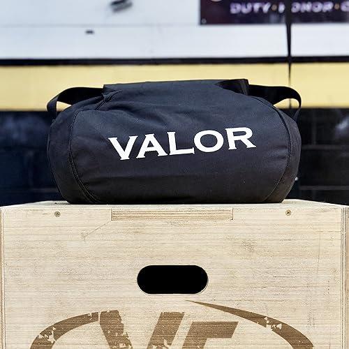 Miniatura 6 de Valor Fitness Bolsa de arena Work Out - Bolsa de lona autolenada - Mango de agarre grueso - Construcción de vinilo resistente - Cremallera reforzada