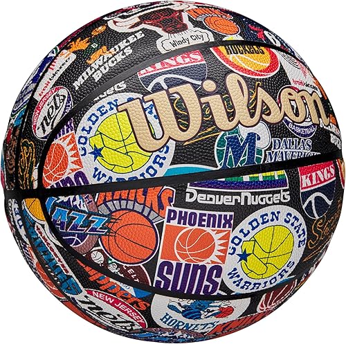 Miniatura 2 de Wilson NBA All Team Synthetic Leather Rubber 73 Indoor Outdoor Basketball