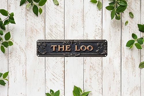 Miniatura 6 de Letrero de metal retro para decoración de interiores y exteriores – Placa divertida de arte de pared para interiores y exteriores, 4 x 16 pulgadas