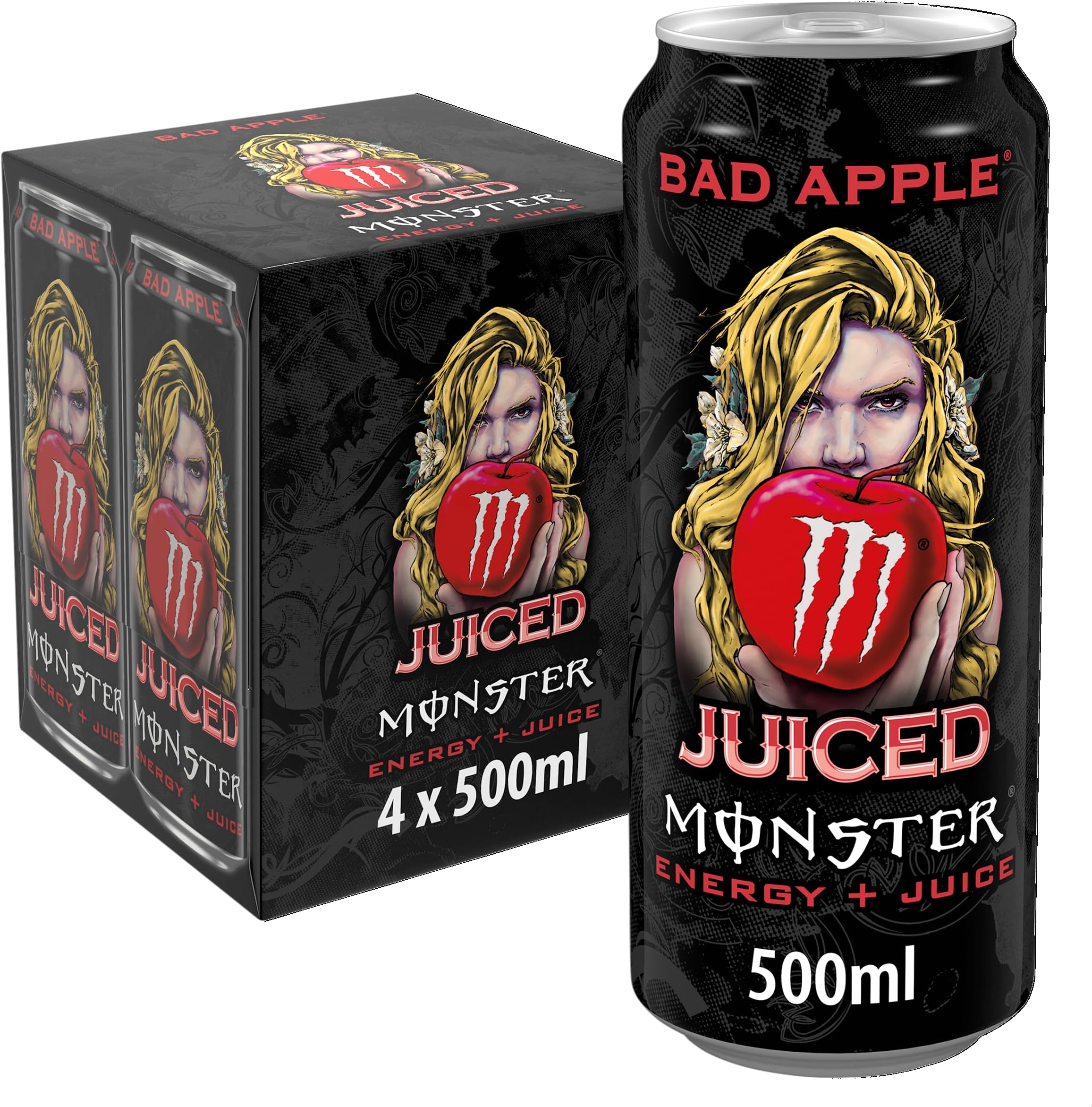 Monster Energy Bad Apple 4 x 500ml