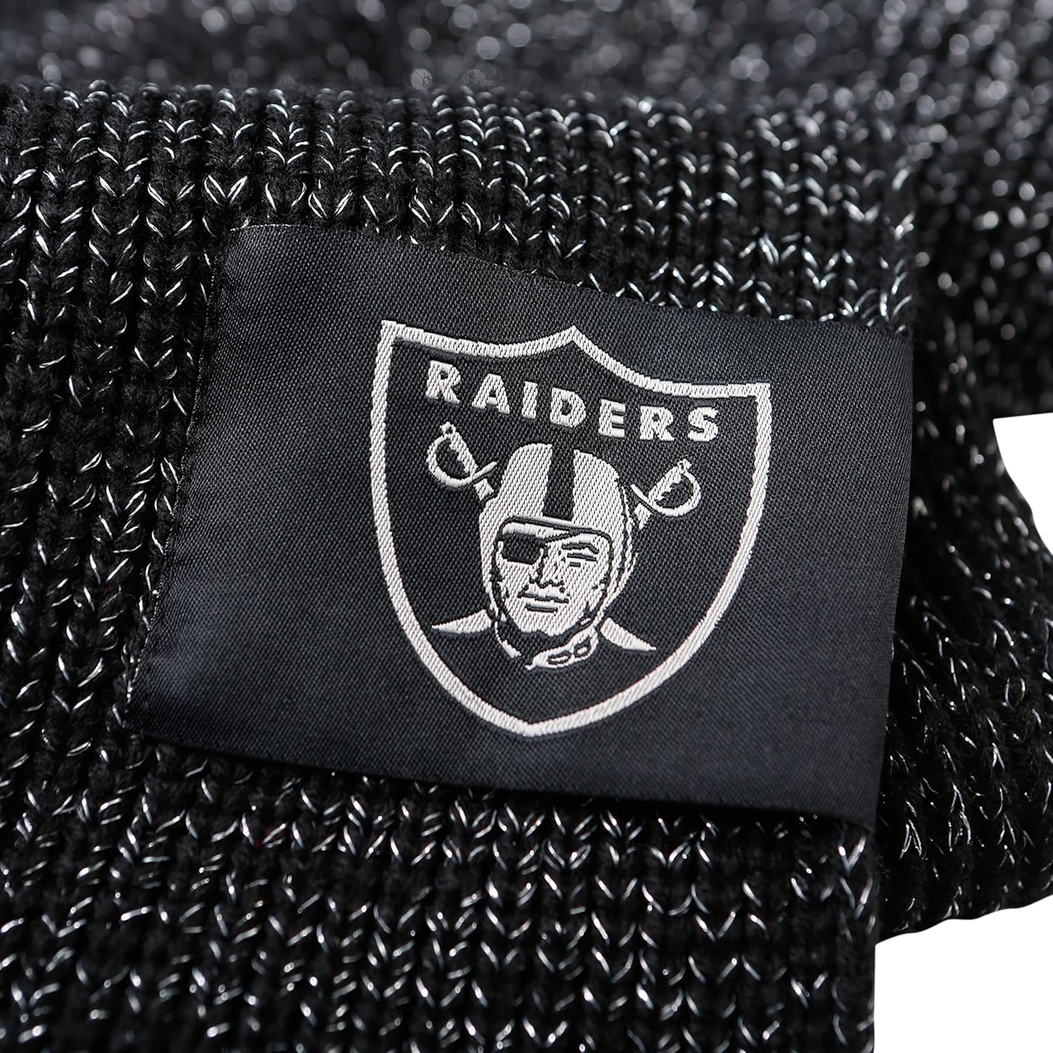 FOCO NFL womens Nfl Team Logo Ladies Glitter Knit Cold Weather Set - Gloves Scarf Beanie