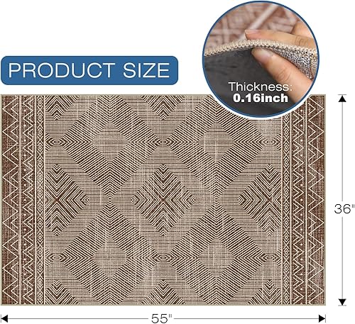 Miniatura 2 de Tapete para silla de oficina para suelo de madera dura y azulejos, tapete para silla de escritorio de 36 x 55 pulgadas para sillas rodantes, tapete