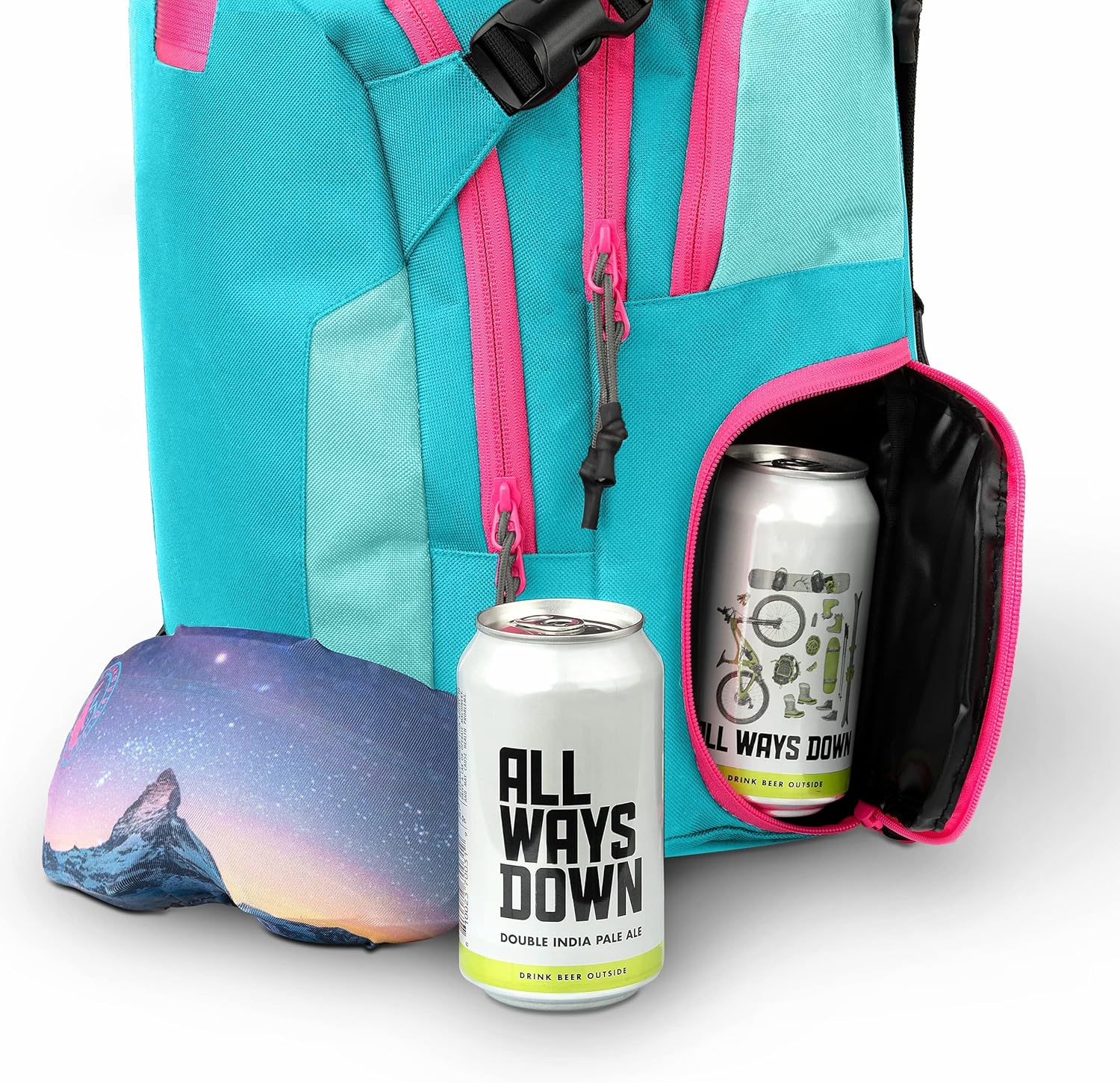 Backpack Cooler- Premium Heavy Duty Cooler Backpack for Outdoors Snowboard Ski Hiking Adventure Travel (Turquoise)