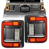 LIGHTING Flush Mount LED Tail Lights for Jeep Wrangler JL (Tinted Lense)