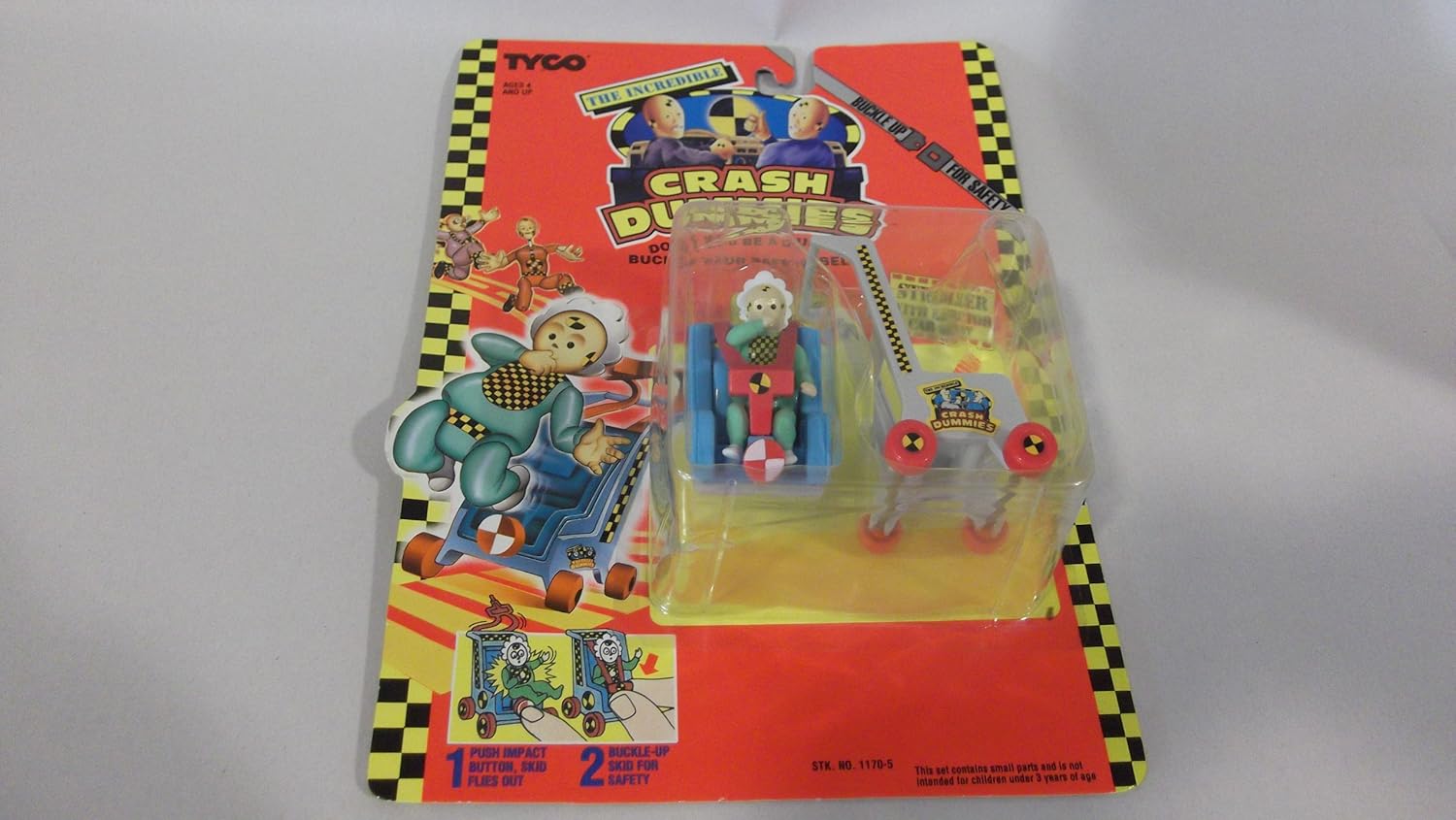The Crash Test Dummies Vince & Larry "Skid the Kid" Toys