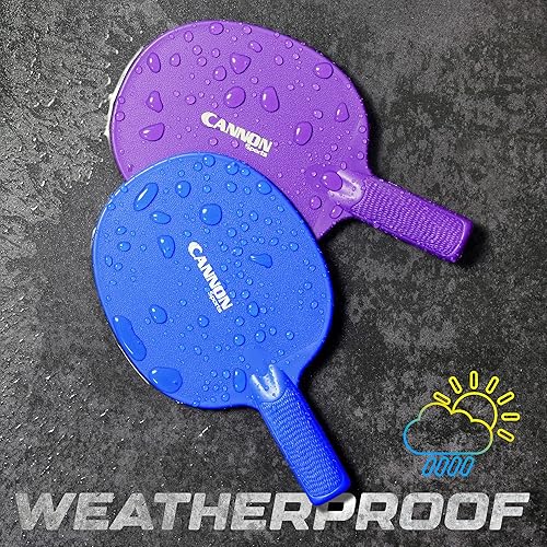 Miniatura 5 de Cannon Sports Unbreakable Table Tennis Paddles - Waterproof & Weather Resistant Table Tennis Rackets for Indoor & Outdoor Use  Textured Easy Grip