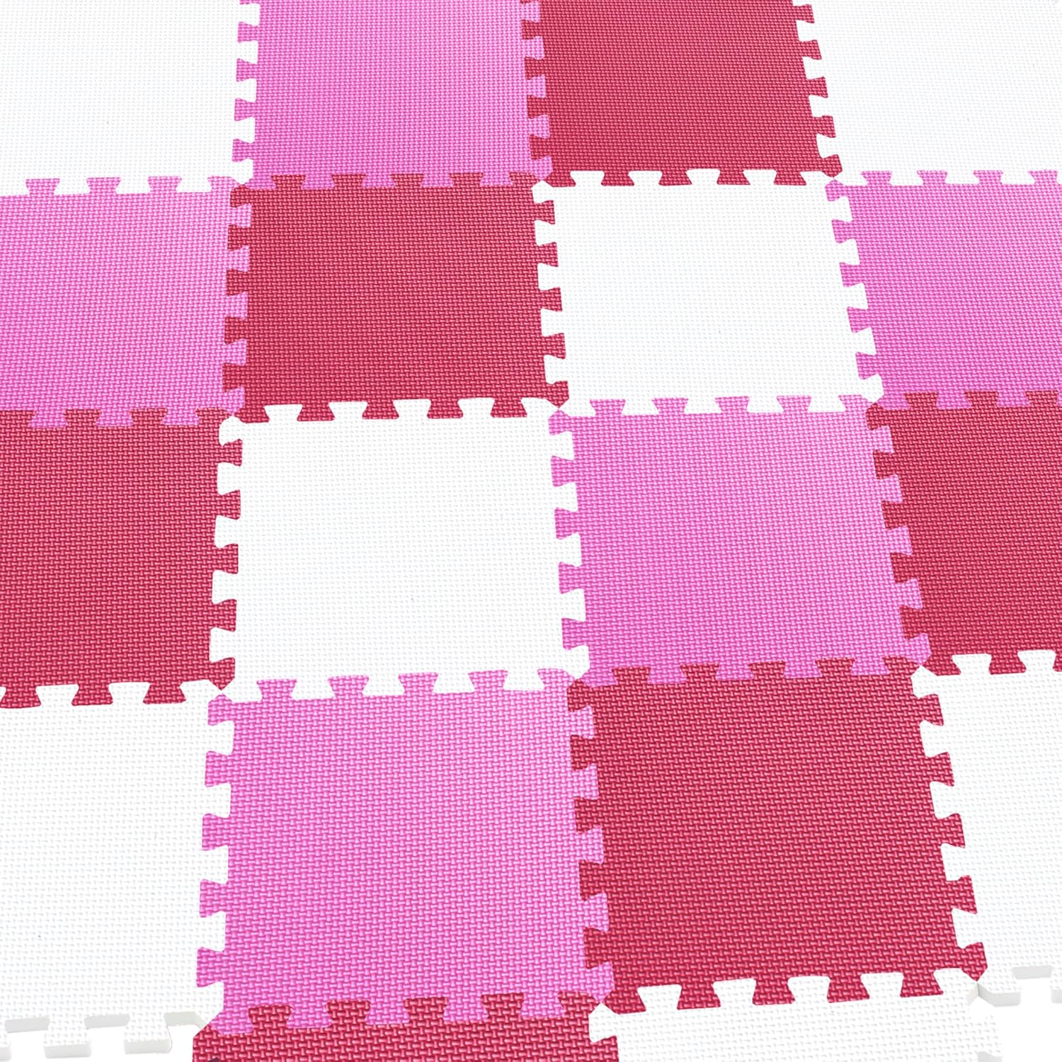 MQIAOHAM® 36 Pieces Puzzle Play Mats, Soft Baby Play Mat, Kids Interlocking Foam Floor Tiles, Toddlers Carpet Playmats G301036-101103109