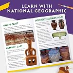 National Geographic Mega Arts et d'artisanat Kit pour enfants – Mosaïque, peinture marbrée & Air Trousse de poterie en argile sèche – Projets d'art pour les enfants de 8 à 12 ans, garçons et filles