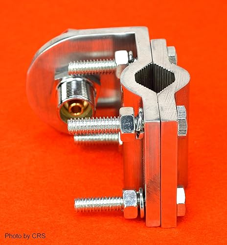 Miniatura 3 de Workman Soporte de antena de radio CB de doble ranura con perno SO239 BRV1