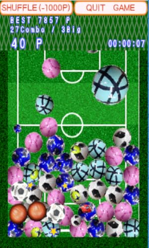 Foot Balls [connect three or more of the same kind]