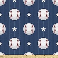 Vista 17 de Ambesonne - Tela multicolor impresa digital por The Yard