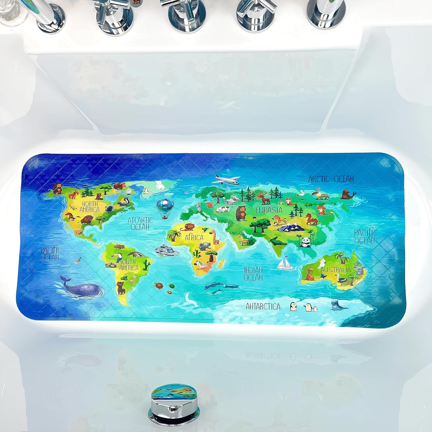 Cartoon Tub Mat, Bathtub Mat Non Slip, Bath Mat for Kids