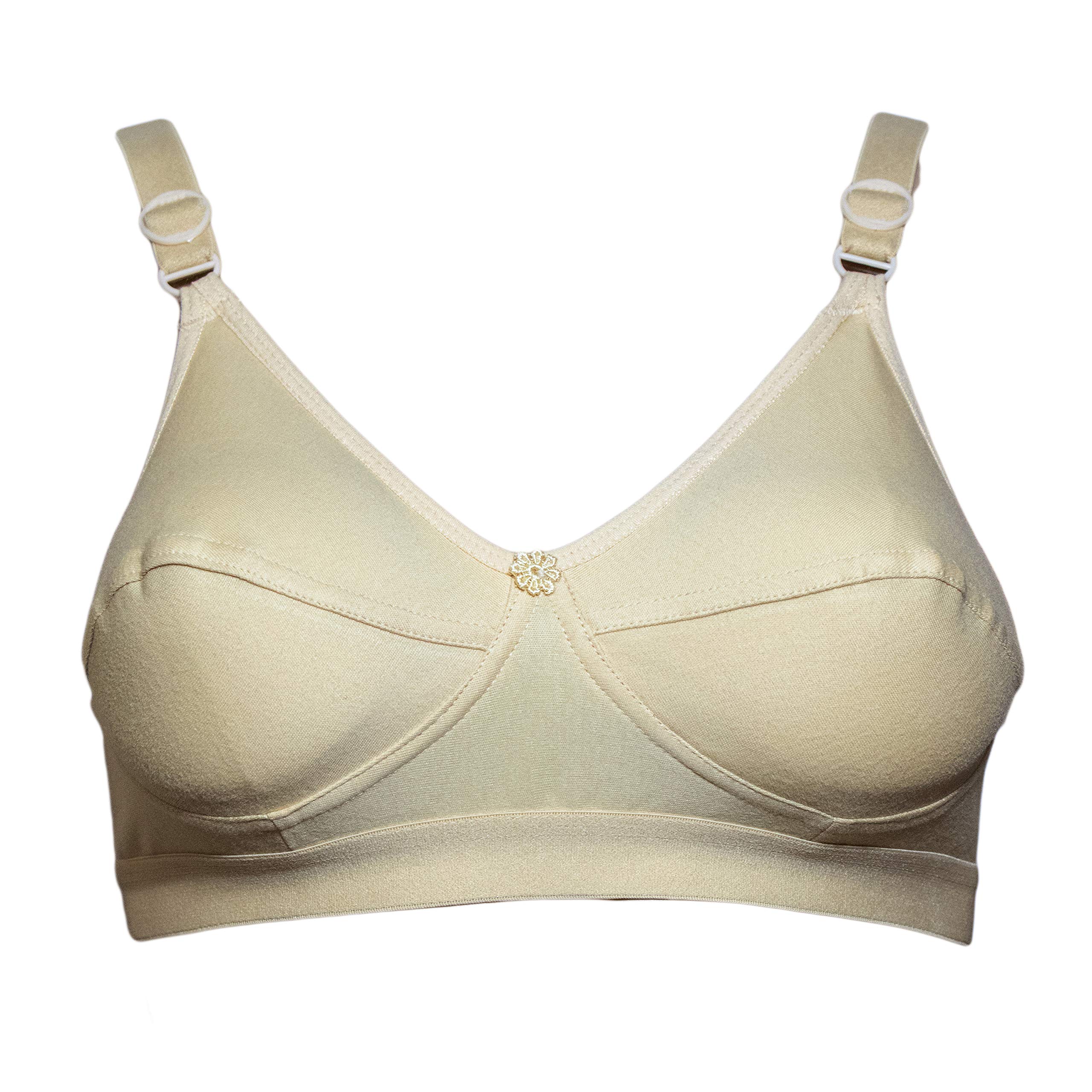 ranpise Post-Surgical Cancer Hosiery Cotton Bra with Pockets for Women (Mastectomy)-picture-32