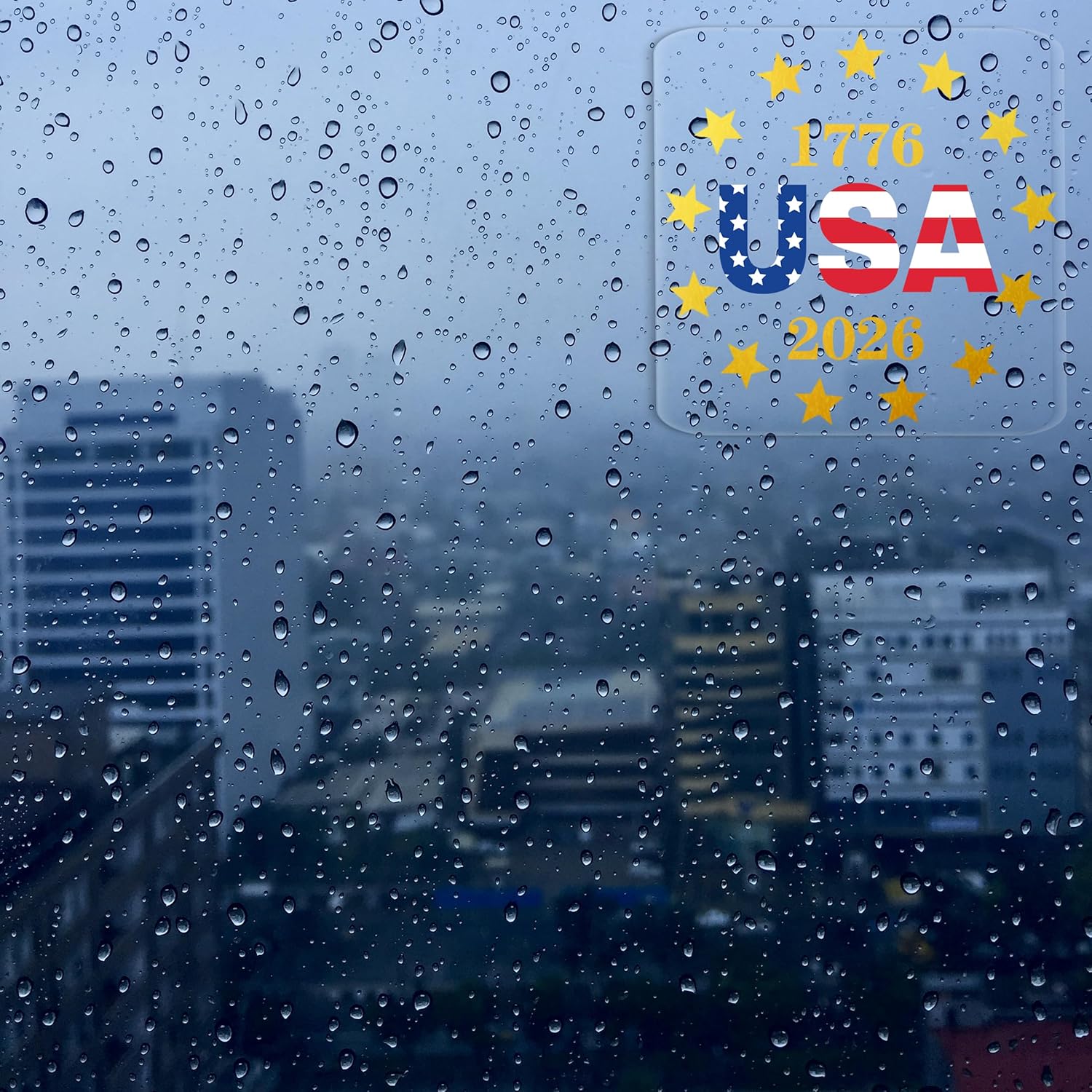 4 Pcs America 250th Anniversary Car Decal Distressed American Flag Sticker for Cars Trucks & Windows 1776-2026 America 250th Patriotic Flag Vinyl Decal (B 8x8In) - Image 6