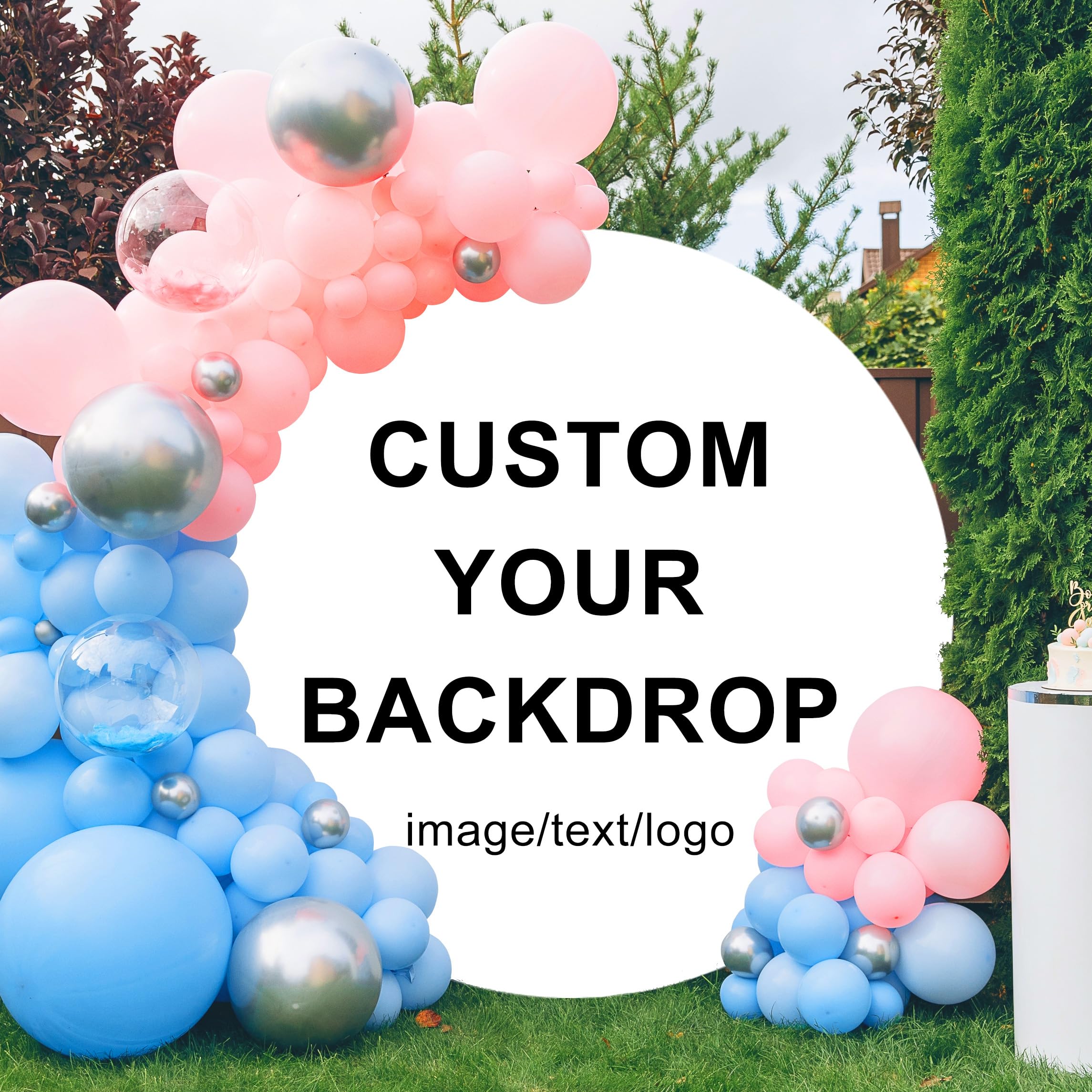 150cm Sfondo rotondo personalizzato, copertina circolare, fondali fotografici personalizzati, compleanno, baby shower, festa di matrimonio, fondali rotondi per fondali fotografici