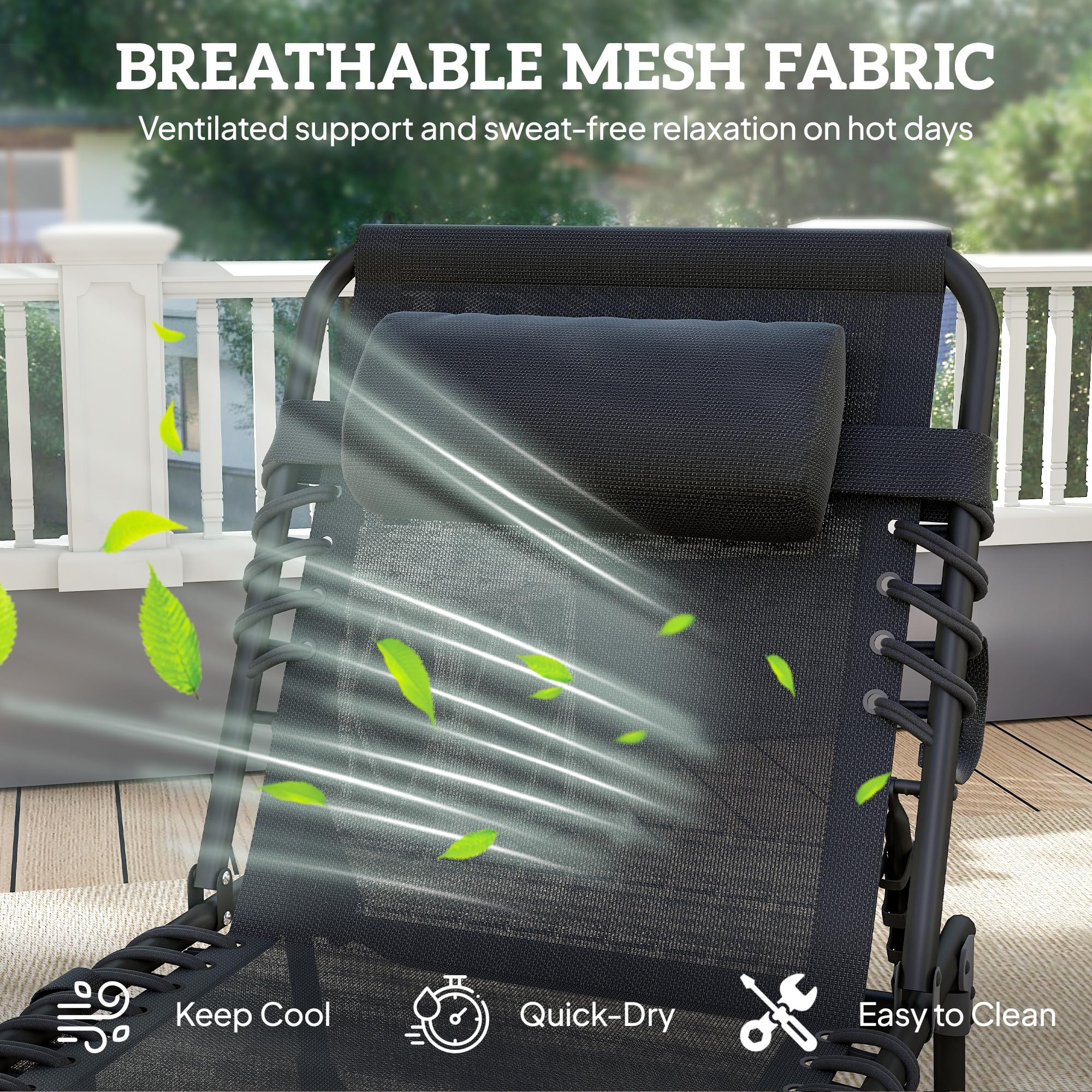 Best Outdoor Chaise Lounge Chair in 2026: 5 Top Picks for Patios 2 Outsunny Folding Chaise Lounge Chair Outdoor, Sun Tanning Chair with Side Pocket — product photo
