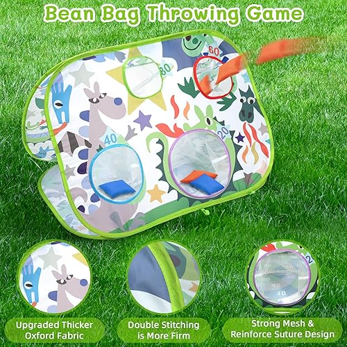 Miniatura 2 de Juguete de juego de lanzamiento de bolsas de frijoles juegos para niños Sportneer 4 en 1 de carnaval para niños pequeños juguetes al aire libre para