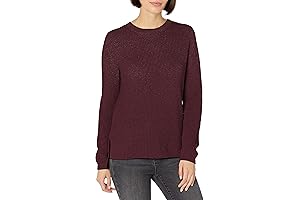 Goodthreads Women's Cotton Shaker Stitch Crewneck Sweater: Your Unparalleled Style Statement