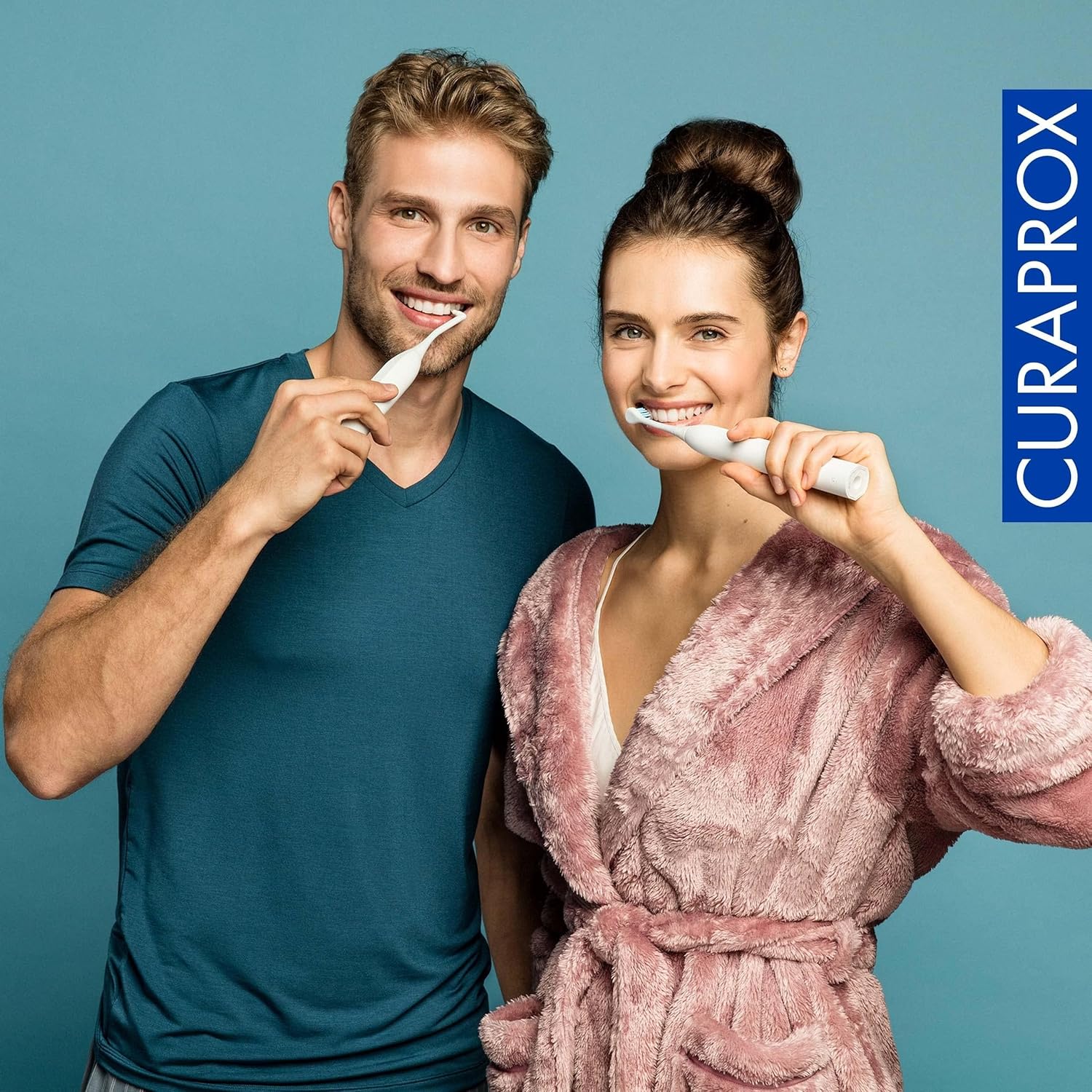 Curaprox Hydrosonic Brush Heads CHS 200 Sensitive Duo – for Gentle Gum Care & Effective Cleaning | Sonic Toothbrush Replacement Heads, 2-Pack | Swiss Made